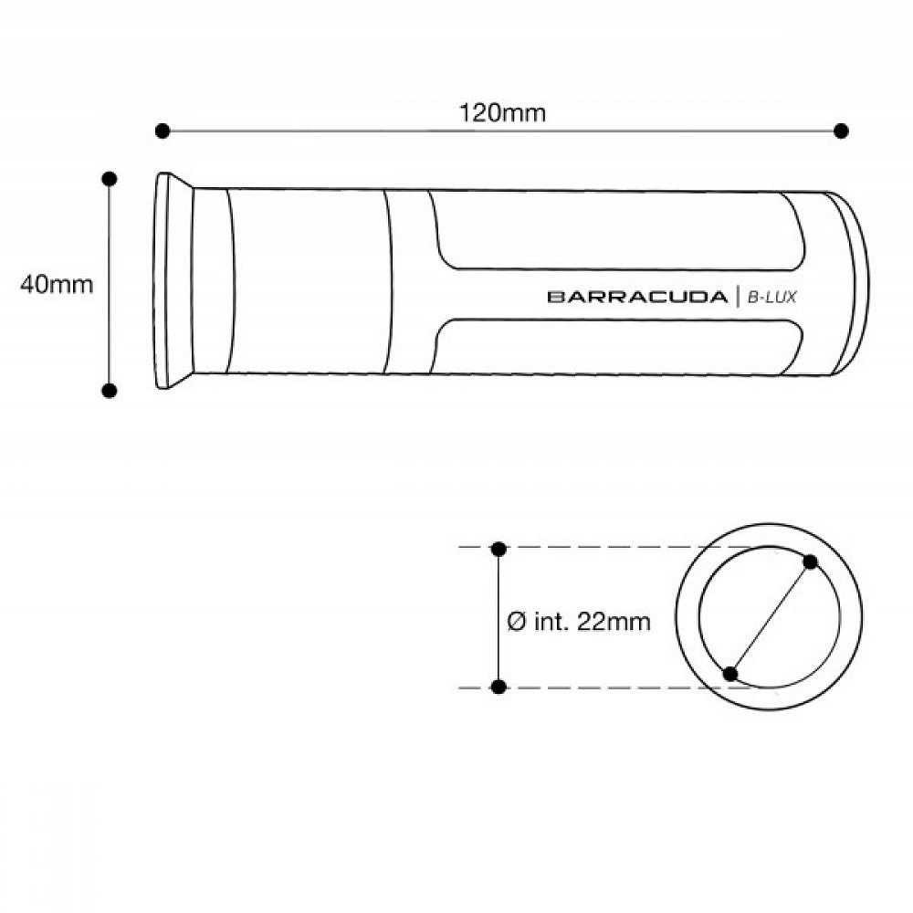 BARRACUDA B-LUX GRIPY/MANETKI CZERWONE