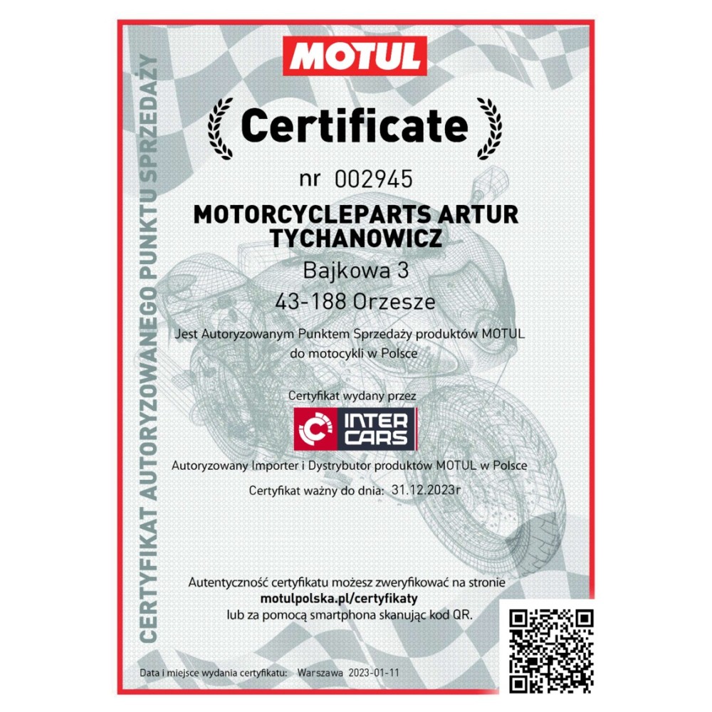 MOTUL 20W 1L FORK OIL HEAVY EXPERT OLEJ DO TELESKOPÓW