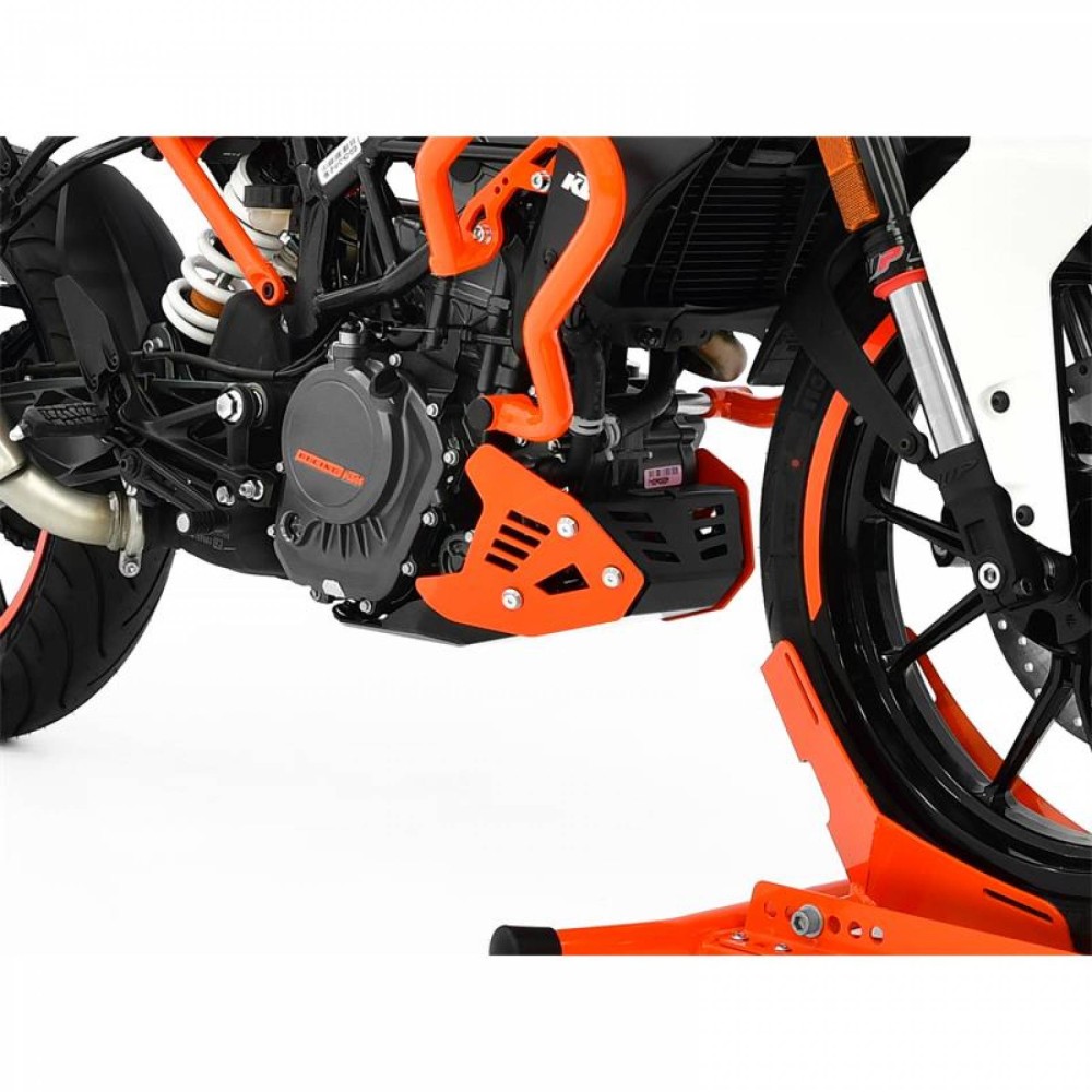 ZIEGER PŁYTA SILNIKA KTM 125 DUKE BJ 2017-21 CZARNO-POMARAŃCZOWA