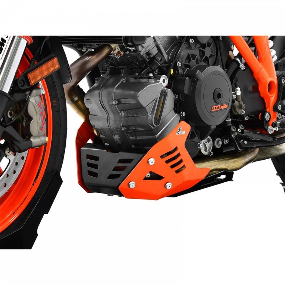 ZIEGER PŁYTA SILNIKA KTM 1290 SUPER DUKE R BJ 2014-19 / 1290 SUPER DUKE GT BJ 2016-21 CZARNO-POMARAŃCZOWA