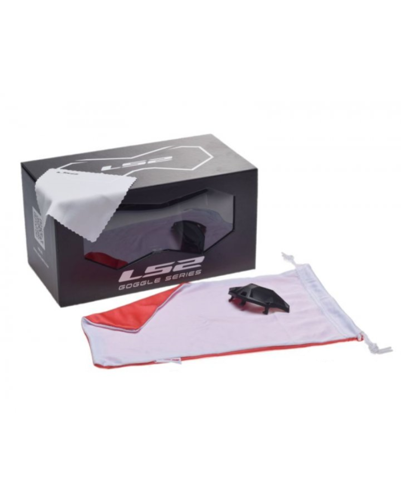 LS2 AURA GOGLE MOTOCYKLOWE OFF-ROAD CROSS QUAD ENDURO ATV CZARNE