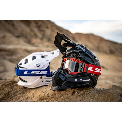 LS2 AURA GOGLE MOTOCYKLOWE OFF-ROAD CROSS QUAD ENDURO ATV CZARNE