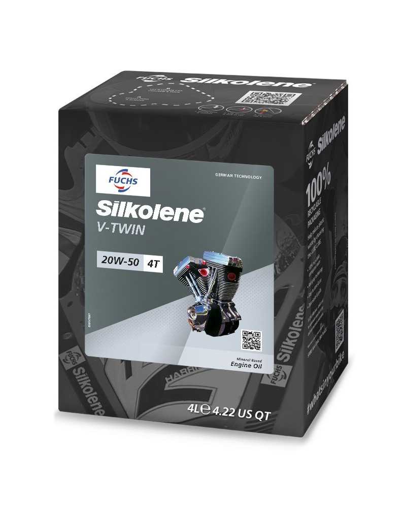 FUCHS SILKOLENE V-TWIN 20W50 OLEJ MOTOCYKLOWY SILNIKOWY MINERALNY 4L