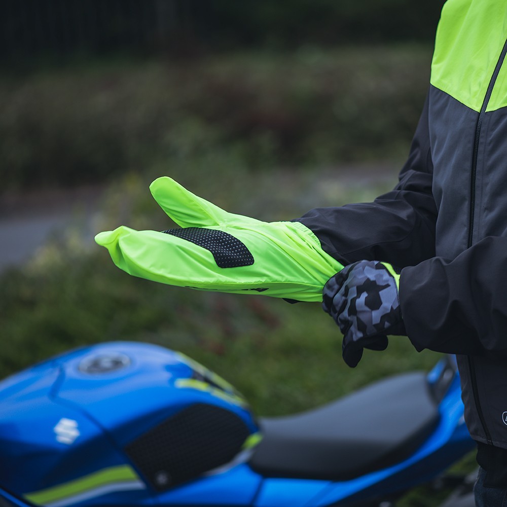 OXFORD RAINSEAL NAKŁADKI PRZECIWDESZCZOWE NA RĘKAWICE FLUO/ŻÓŁTE