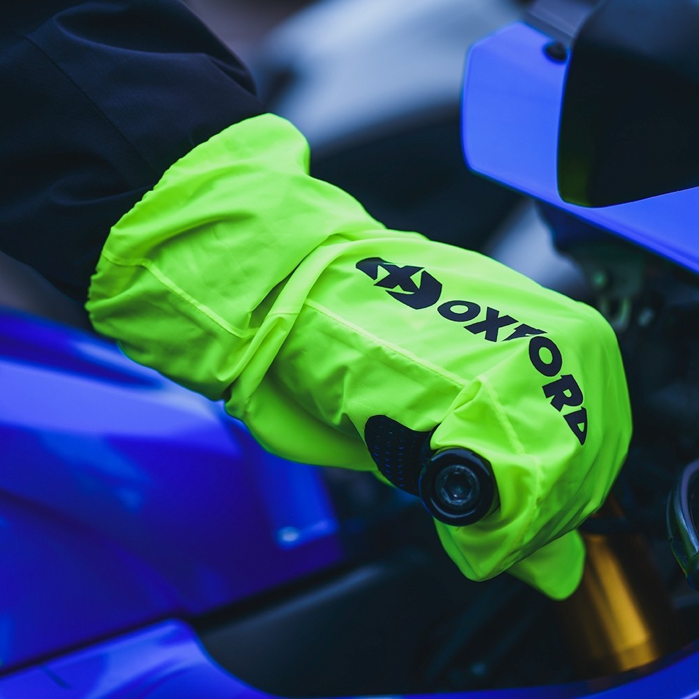 OXFORD RAINSEAL NAKŁADKI PRZECIWDESZCZOWE NA RĘKAWICE FLUO/ŻÓŁTE