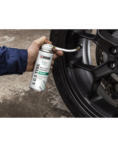 IPONE SOS TYRE 200ML SPRAY DO PRZEBITYCH OPON MOTOCYKLOWYCH