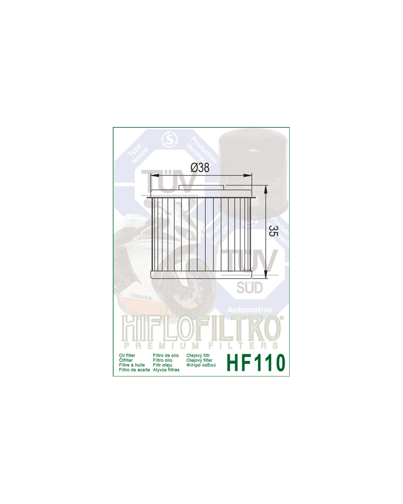 HIFLOFILTRO HF110 FILTR OLEJU