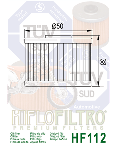 HIFLOFILTRO HF112 FILTR OLEJU