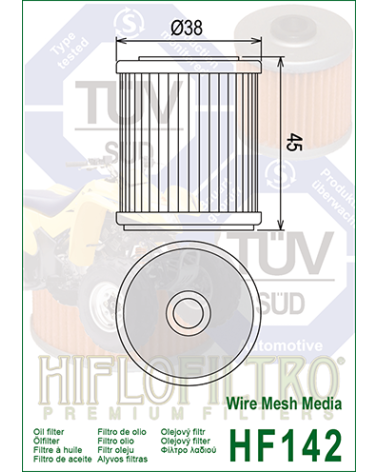 HIFLOFILTRO HF142 FILTR OLEJU