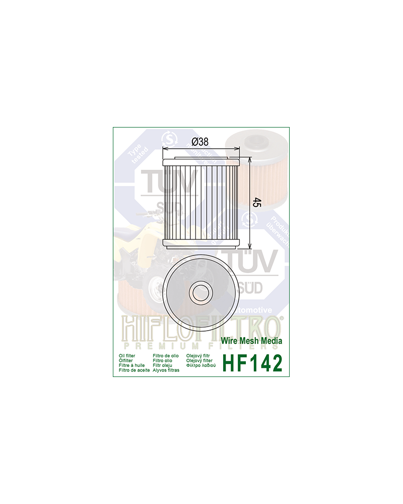 HIFLOFILTRO HF142 FILTR OLEJU