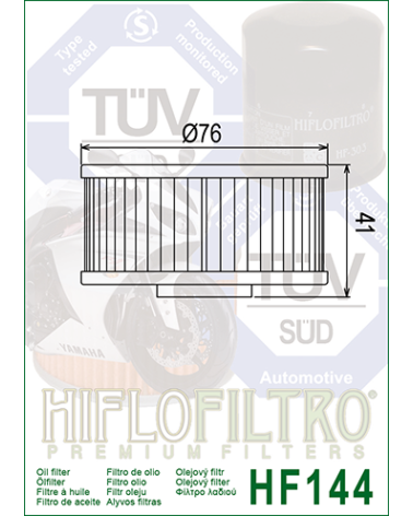 HIFLOFILTRO HF144 FILTR OLEJU