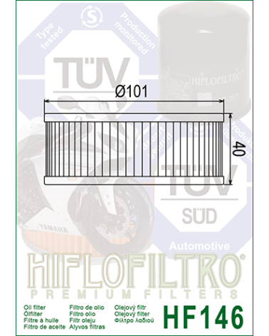 HIFLOFILTRO HF146 FILTR OLEJU