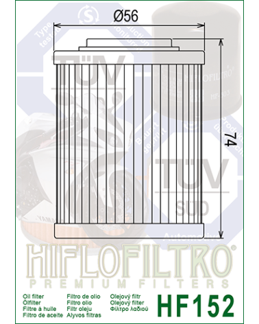 HIFLOFILTRO HF152 FILTR OLEJU