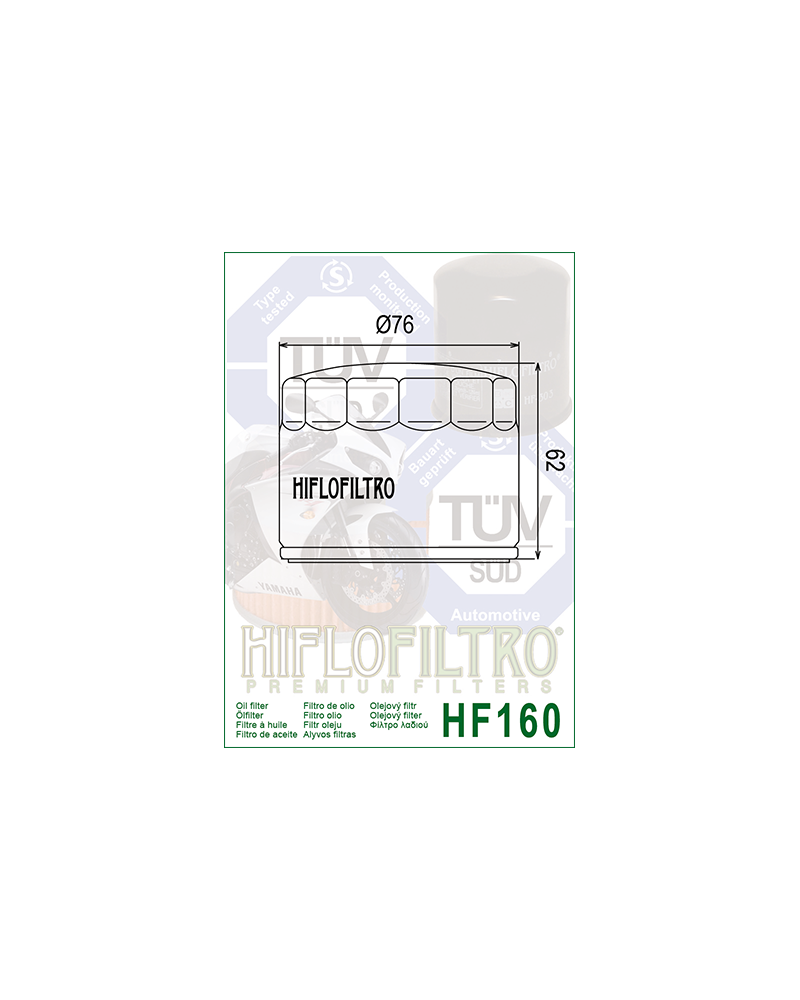 HIFLOFILTRO HF160 FILTR OLEJU