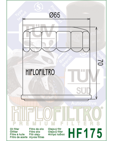 HIFLOFILTRO HF175 FILTR OLEJU