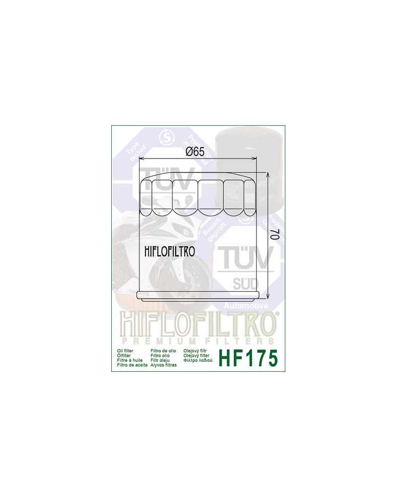 HIFLOFILTRO HF175 FILTR OLEJU