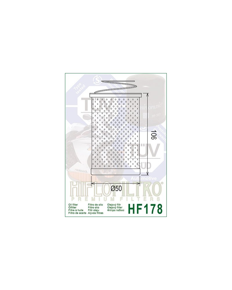 HIFLOFILTRO HF178 FILTR OLEJU