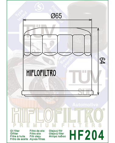 HIFLOFILTRO HF204 FILTR OLEJU