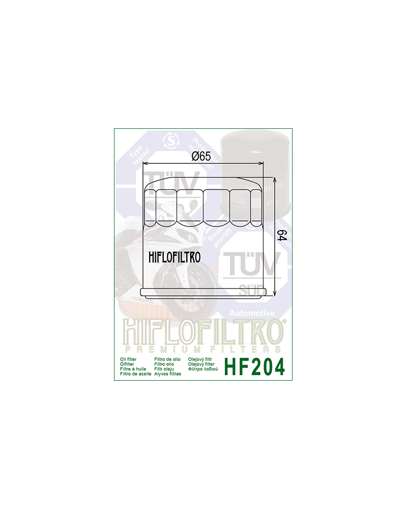 HIFLOFILTRO HF204 FILTR OLEJU